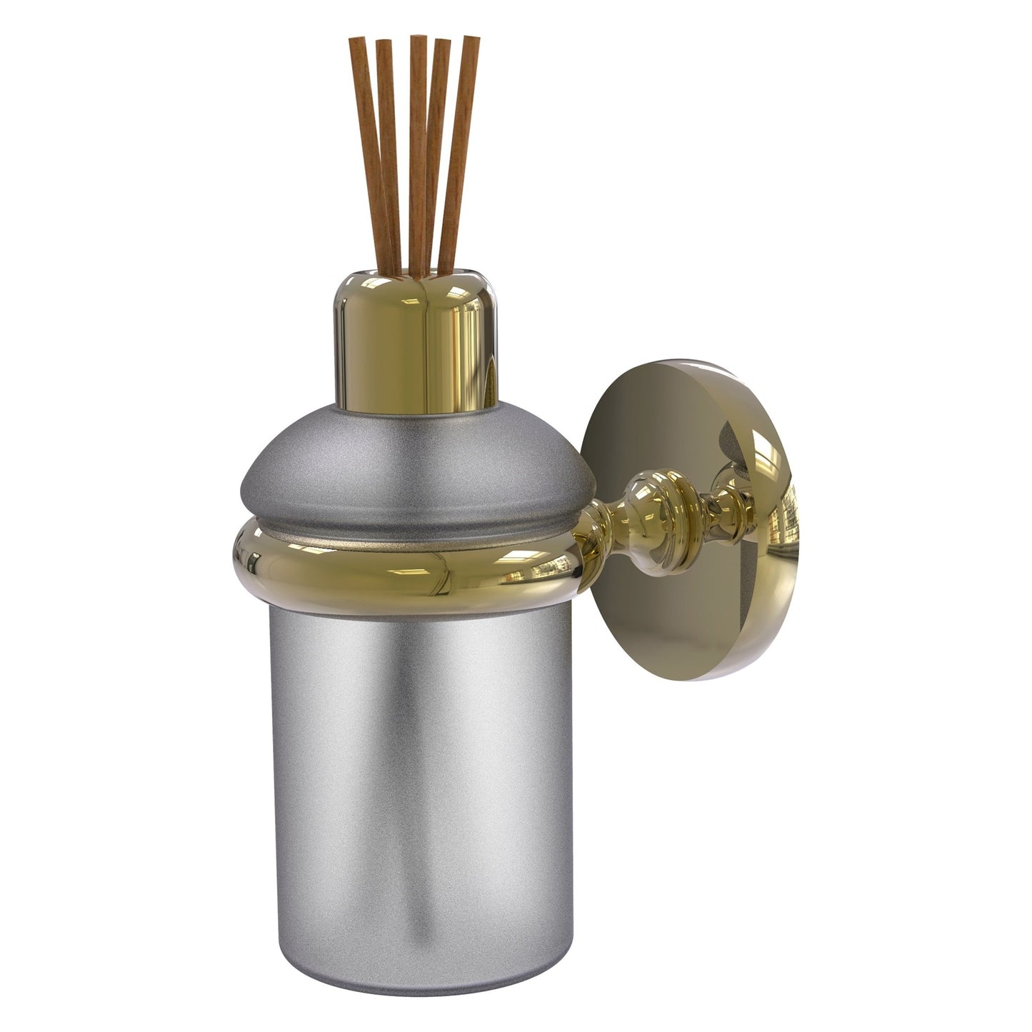 Allied Brass Prestige Skyline 2.858" x 4.65" Unlacquered Brass Solid Brass Wall-Mounted Scent Stick Holder