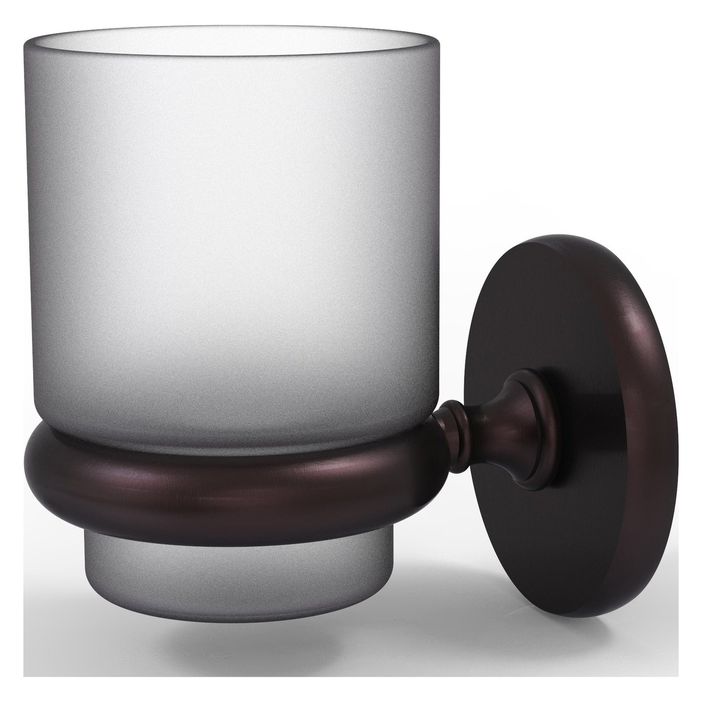 Allied Brass Prestige Skyline 3" x 2.5" Antique Bronze Solid Brass Wall-Mounted Tumbler Holder