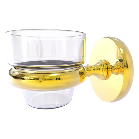 Allied Brass Prestige Skyline 3" x 2.5" Polished Brass Solid Brass Wall-Mounted Votive Candle Holder