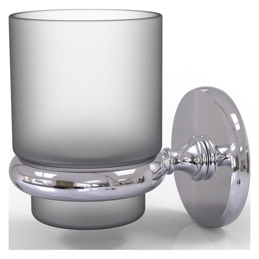 Allied Brass Prestige Skyline 3" x 2.5" Polished Chrome Solid Brass Wall-Mounted Tumbler Holder