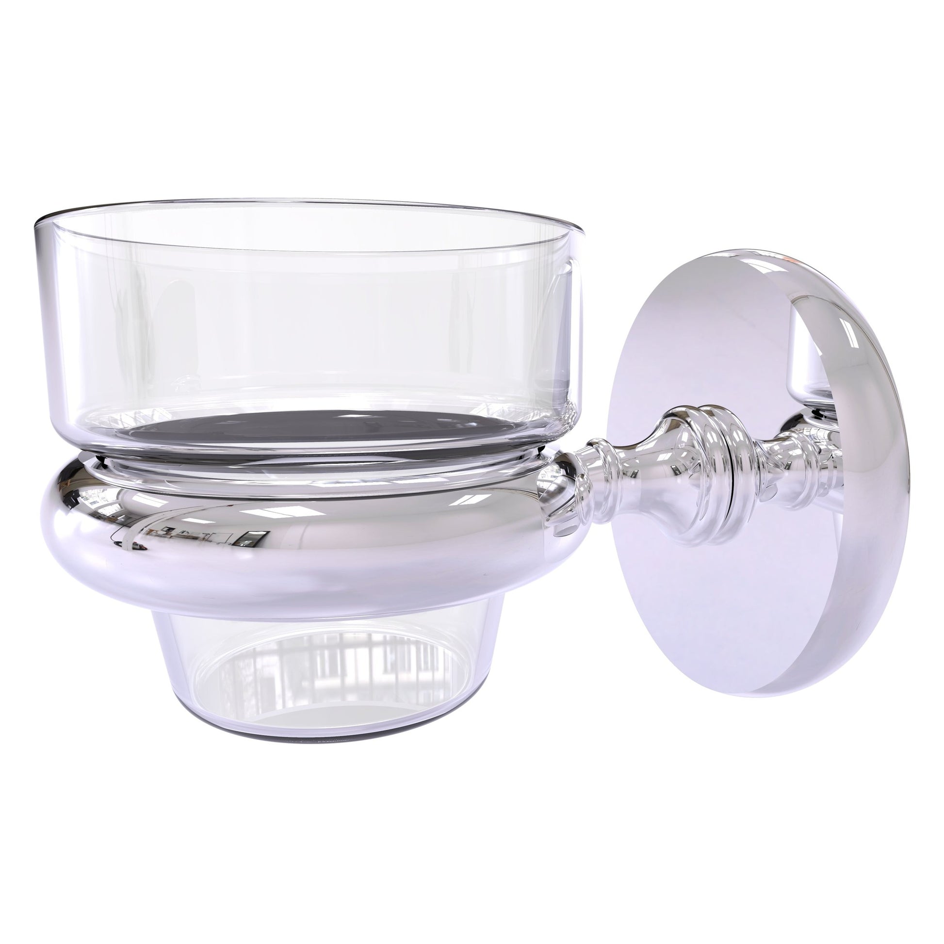 Allied Brass Prestige Skyline 3" x 2.5" Polished Chrome Solid Brass Wall-Mounted Votive Candle Holder