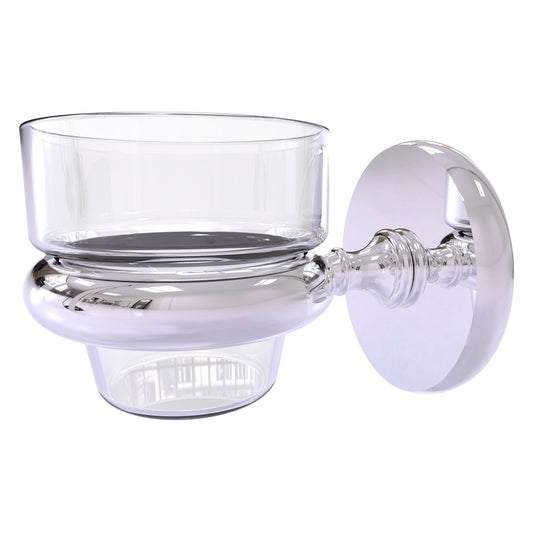 Allied Brass Prestige Skyline 3" x 2.5" Polished Chrome Solid Brass Wall-Mounted Votive Candle Holder