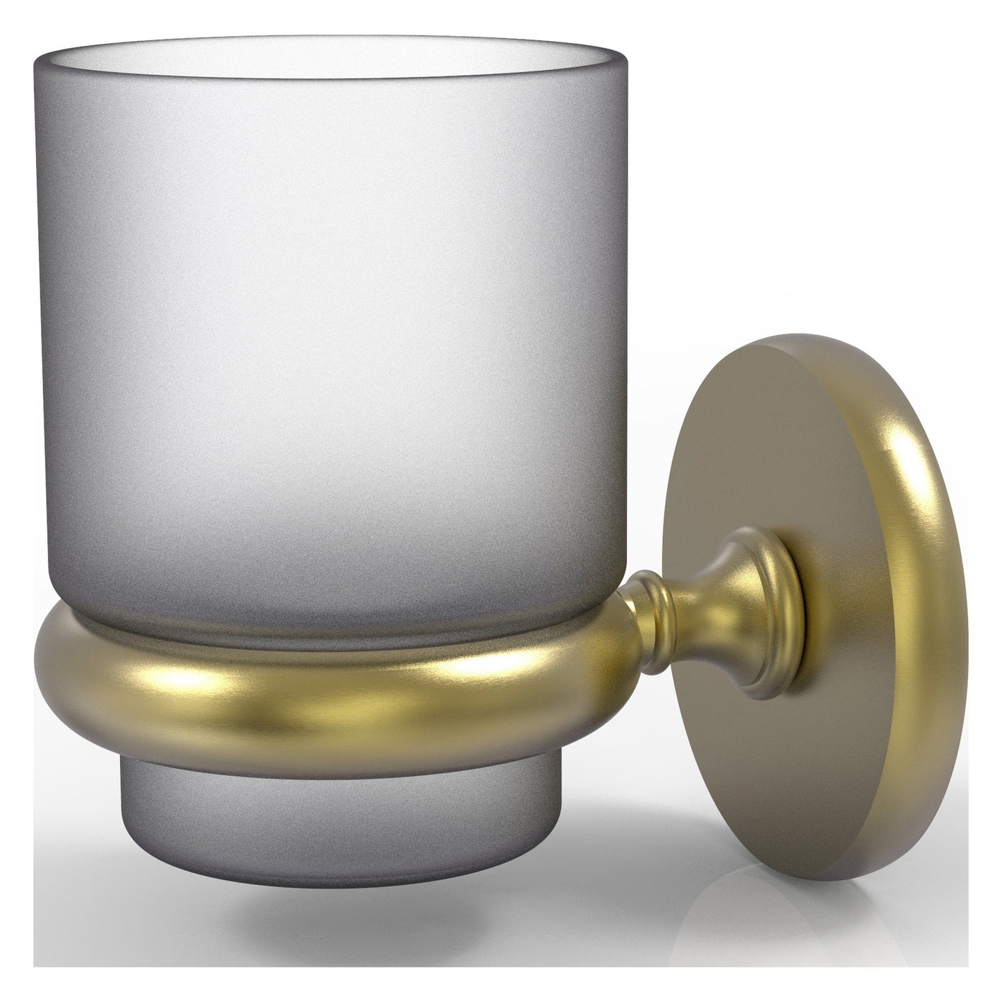 Allied Brass Prestige Skyline 3" x 2.5" Satin Brass Solid Brass Wall-Mounted Tumbler Holder