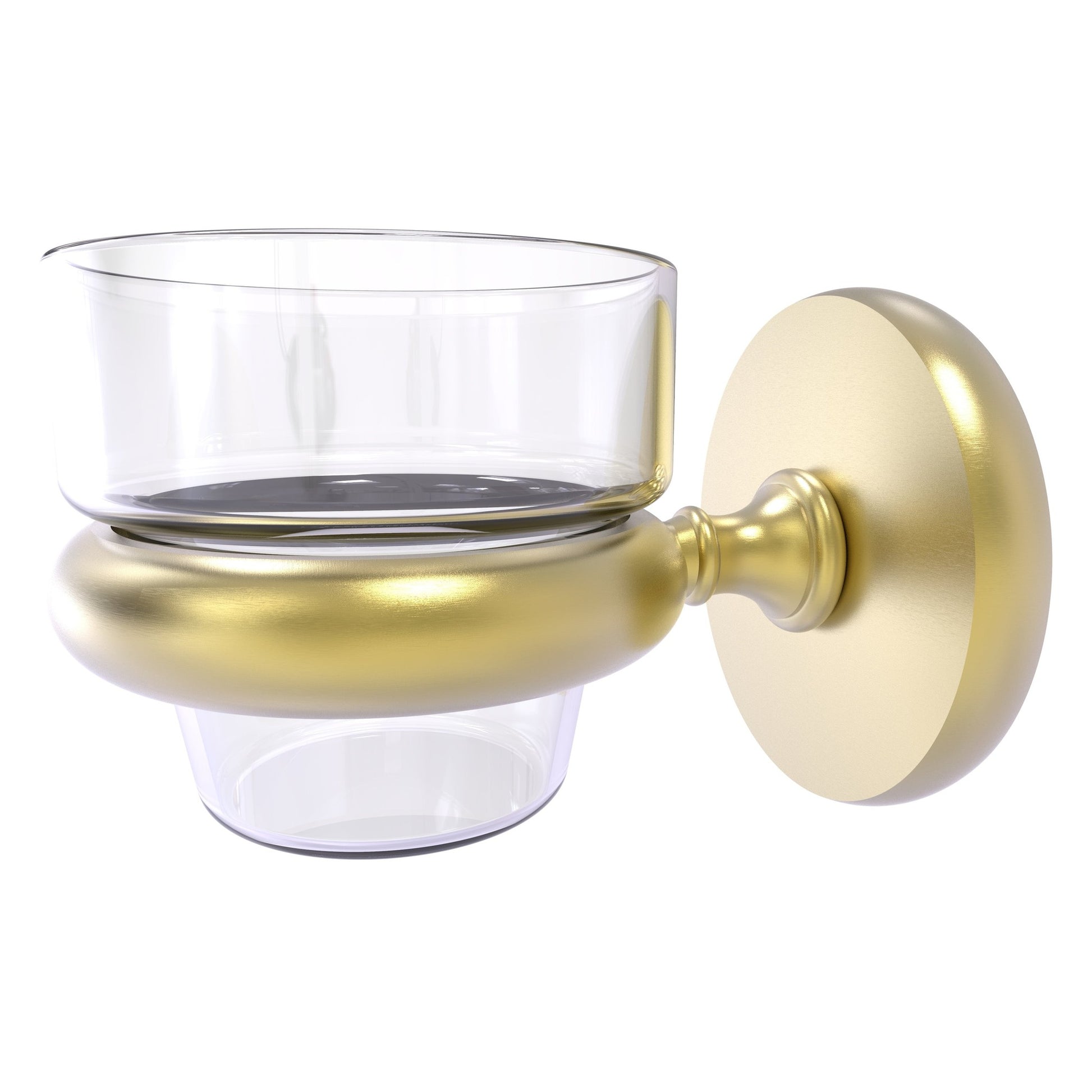 Allied Brass Prestige Skyline 3" x 2.5" Satin Brass Solid Brass Wall-Mounted Votive Candle Holder