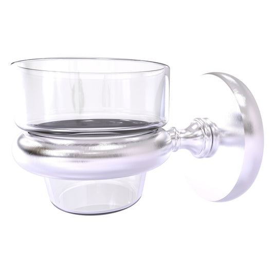 Allied Brass Prestige Skyline 3" x 2.5" Satin Chrome Solid Brass Wall-Mounted Votive Candle Holder