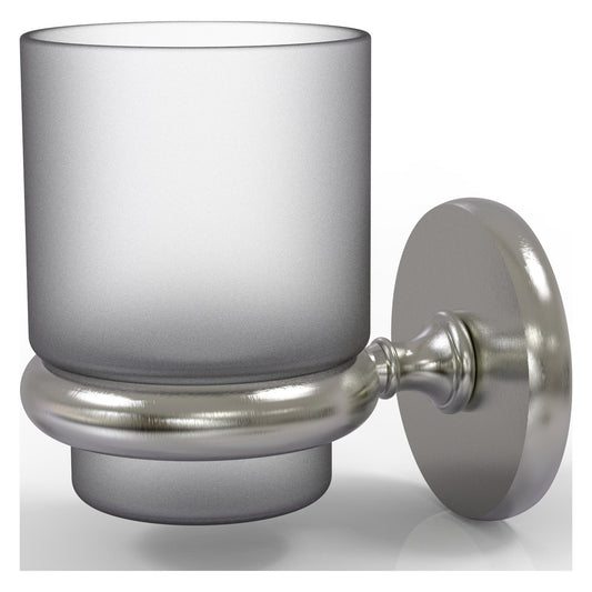 Allied Brass Prestige Skyline 3" x 2.5" Satin Nickel Solid Brass Wall-Mounted Tumbler Holder