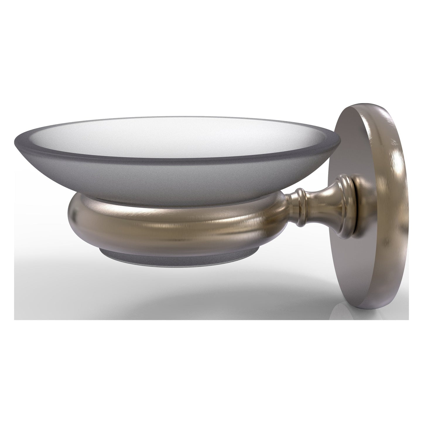 Allied Brass Prestige Skyline 3" x 4.5" Antique Pewter Solid Brass Wall-Mounted Soap Dish