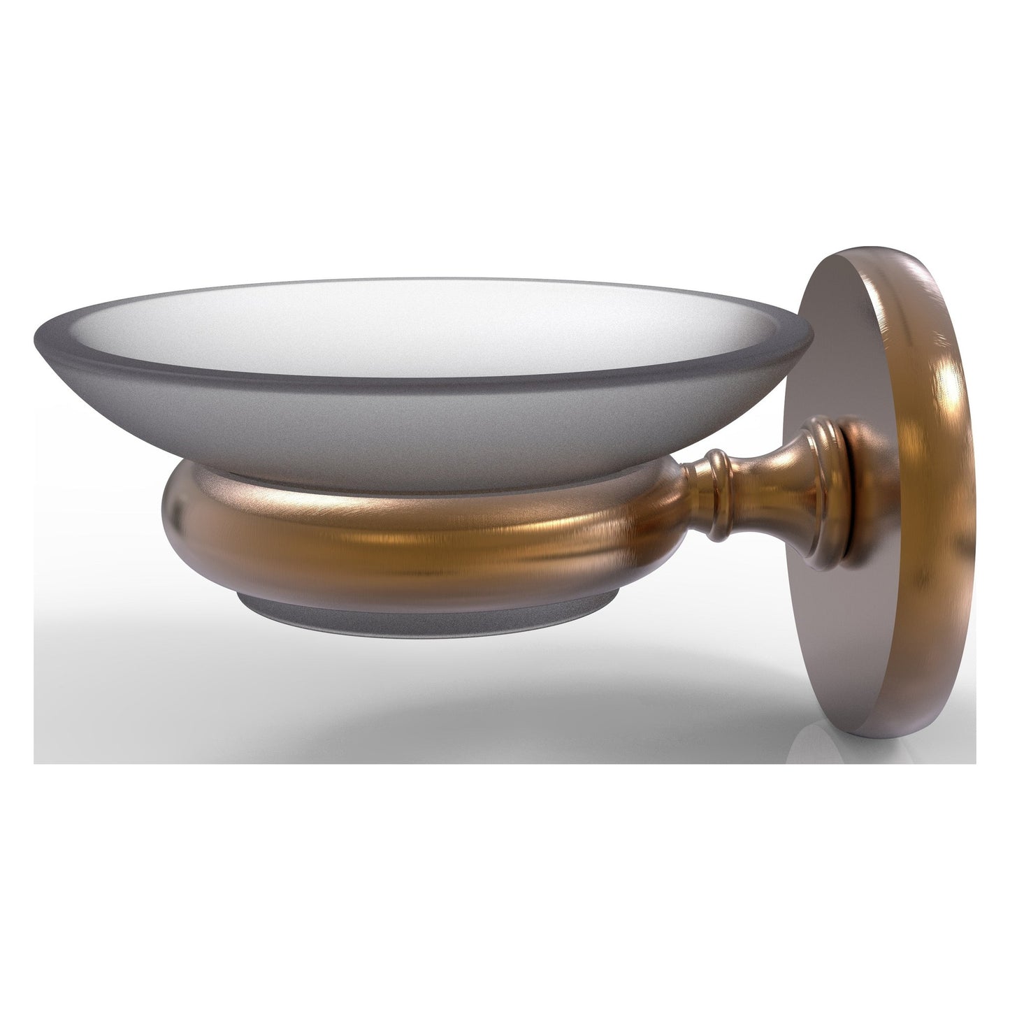 Allied Brass Prestige Skyline 3" x 4.5" Brushed Bronze Solid Brass Wall-Mounted Soap Dish