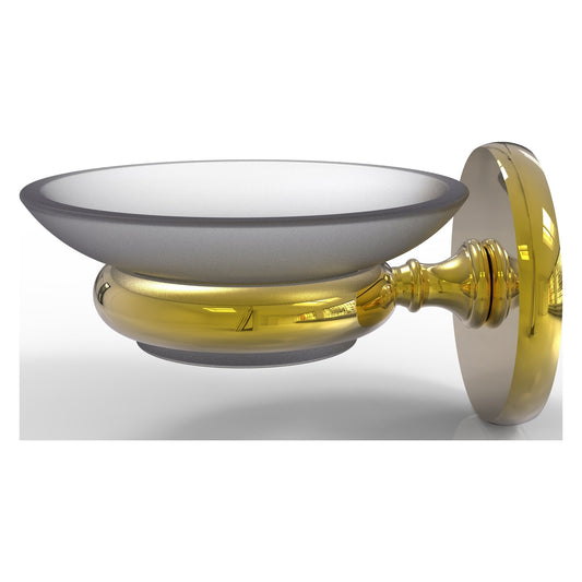 Allied Brass Prestige Skyline 3" x 4.5" Polished Brass Solid Brass Wall-Mounted Soap Dish