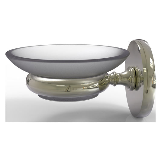 Allied Brass Prestige Skyline 3" x 4.5" Polished Nickel Solid Brass Wall-Mounted Soap Dish
