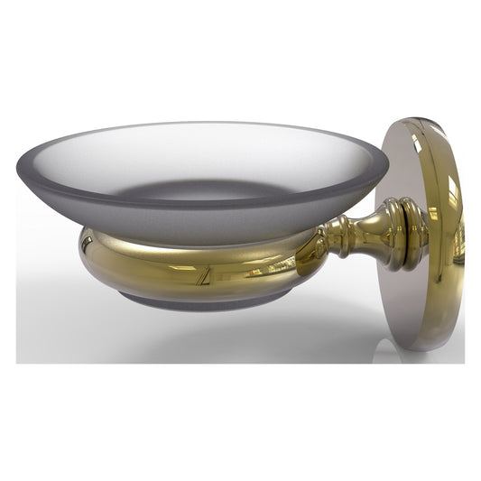 Allied Brass Prestige Skyline 3" x 4.5" Unlacquered Brass Solid Brass Wall-Mounted Soap Dish