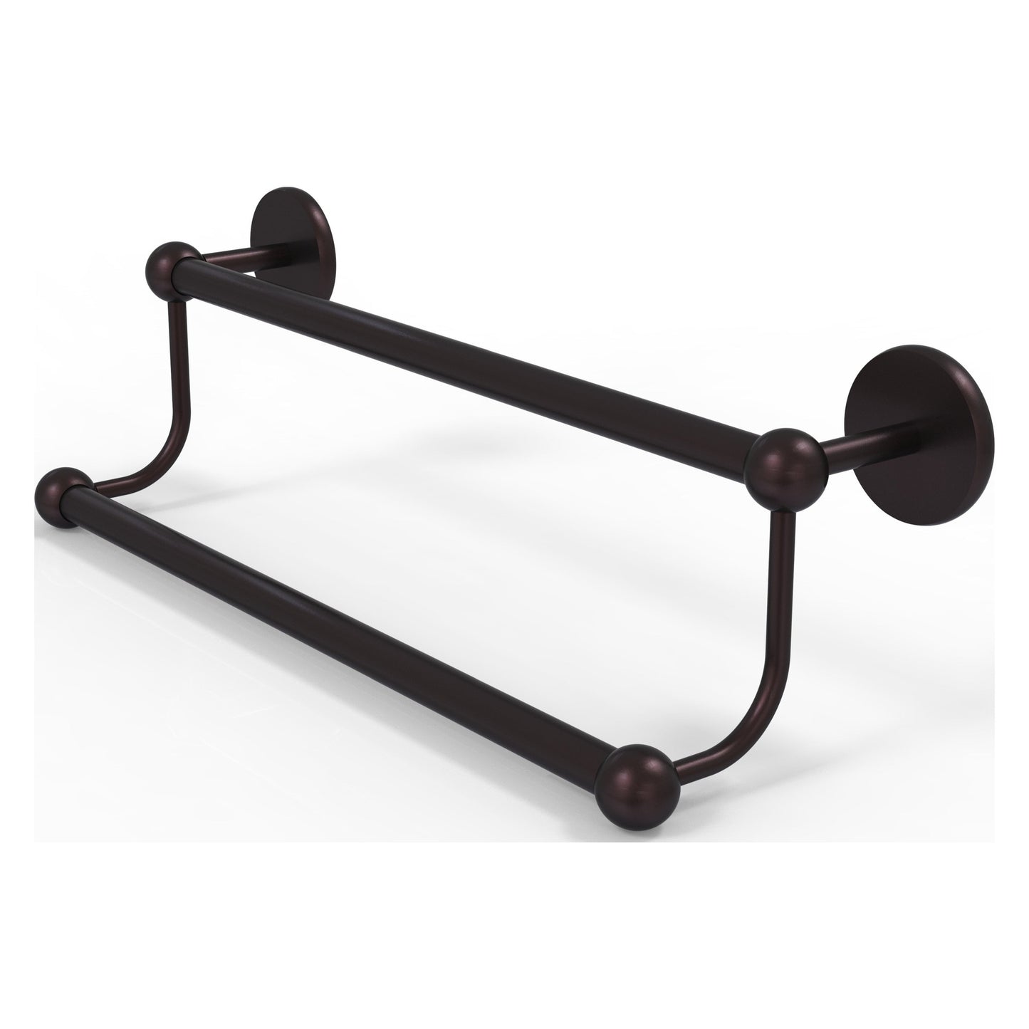 Allied Brass Prestige Skyline 30" x 33" Antique Bronze Solid Brass Double Towel Bar