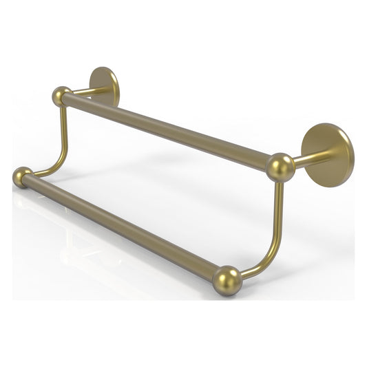Allied Brass Prestige Skyline 30" x 33" Satin Brass Solid Brass Double Towel Bar