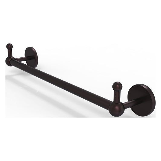 Allied Brass Prestige Skyline 32.25" x 3.8" Antique Bronze Solid Brass Towel Bar With Integrated Hooks