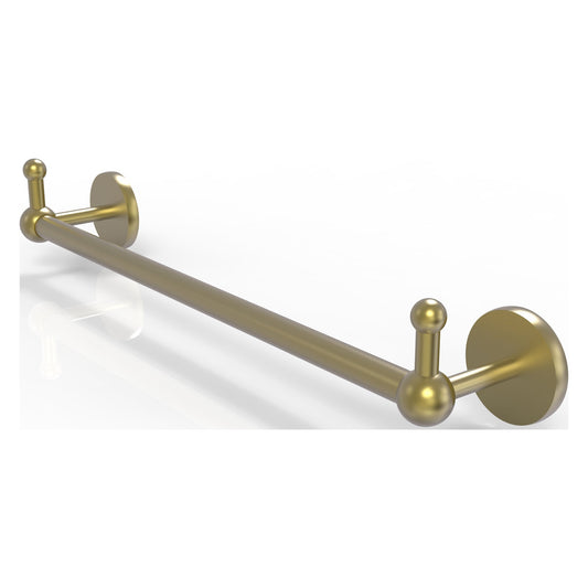 Allied Brass Prestige Skyline 32.25" x 3.8" Satin Brass Solid Brass Towel Bar With Integrated Hooks