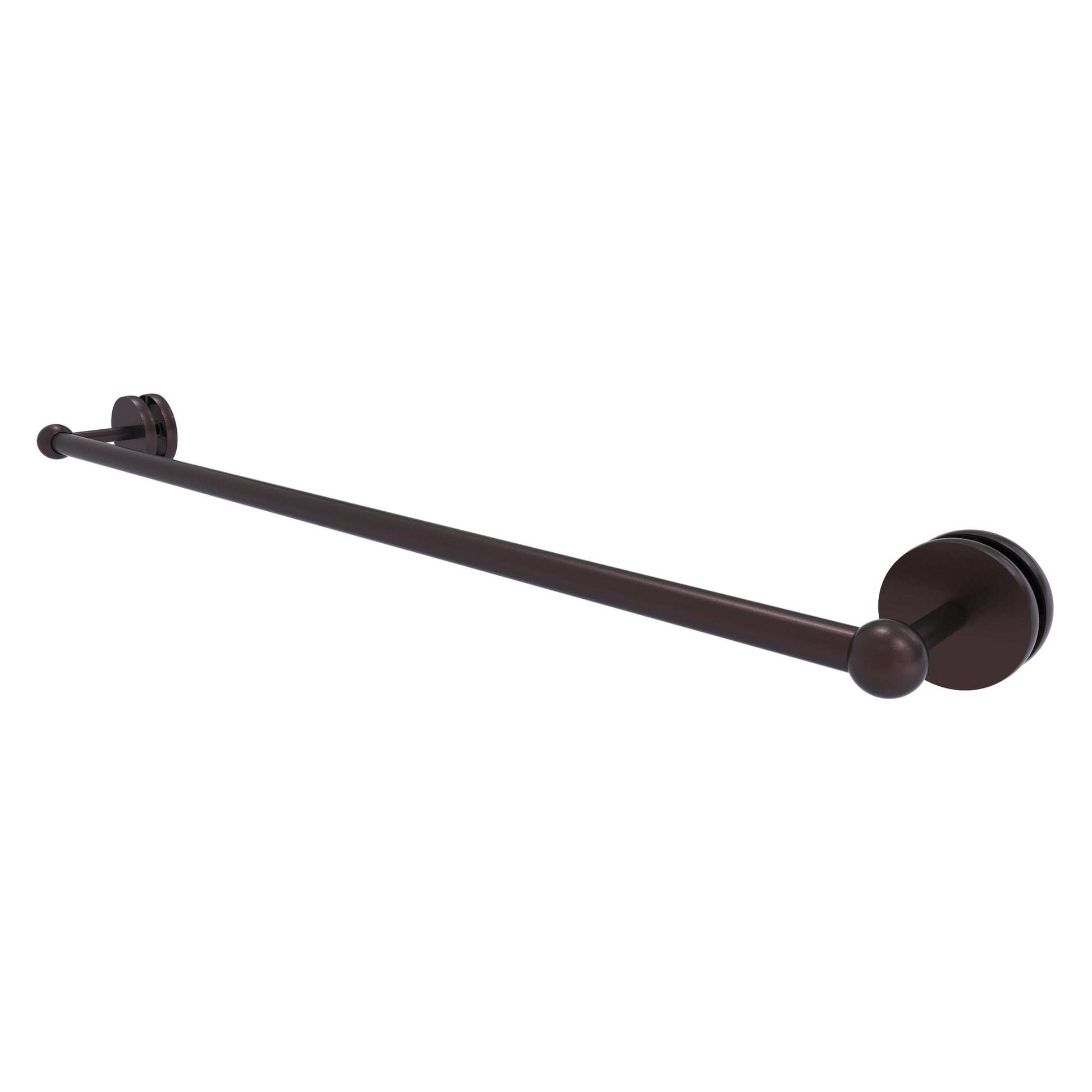 Allied Brass Prestige Skyline 32.6" Antique Bronze Solid Brass Shower Door Towel Bar