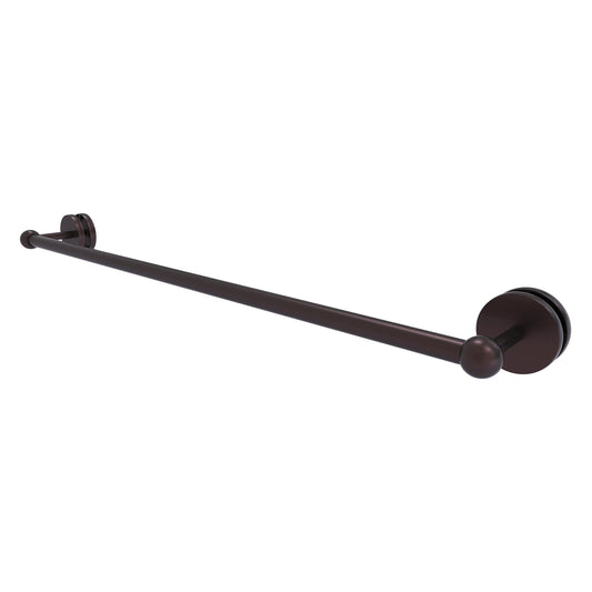 Allied Brass Prestige Skyline 32.6" Antique Bronze Solid Brass Shower Door Towel Bar