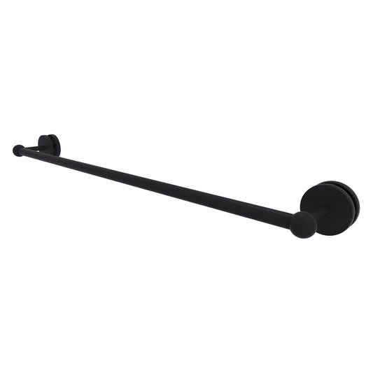 Allied Brass Prestige Skyline 32.6" Matte Black Solid Brass Shower Door Towel Bar