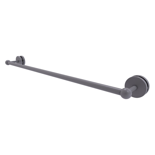 Allied Brass Prestige Skyline 32.6" Matte Gray Solid Brass Shower Door Towel Bar