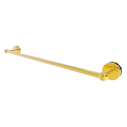 Allied Brass Prestige Skyline 32.6" Polished Brass Solid Brass Shower Door Towel Bar