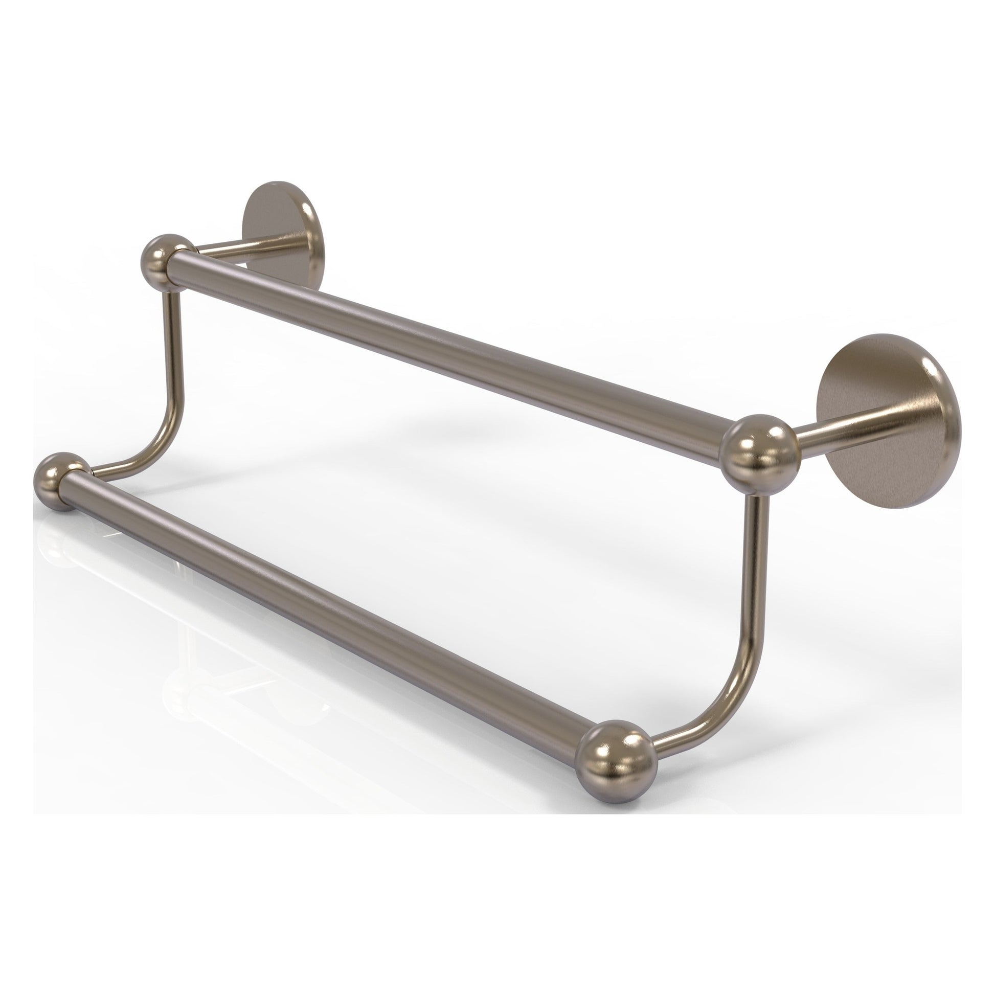 Allied Brass Prestige Skyline 36" x 39" Antique Pewter Solid Brass Double Towel Bar