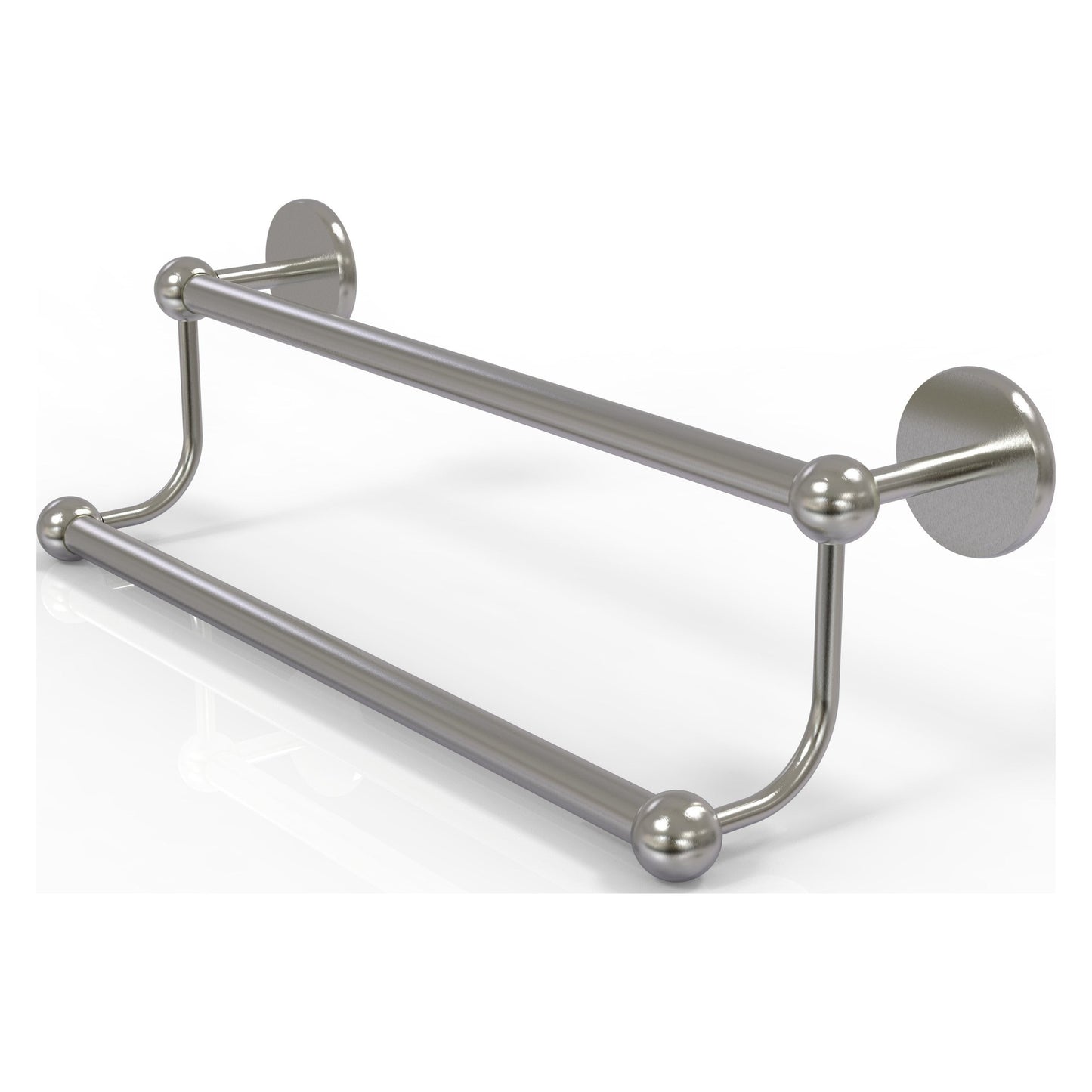 Allied Brass Prestige Skyline 36" x 39" Satin Nickel Solid Brass Double Towel Bar