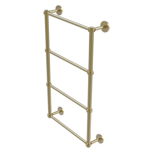 Allied Brass Prestige Skyline 36" x 5" Satin Brass Solid Brass 4-Tier Ladder Towel Bar