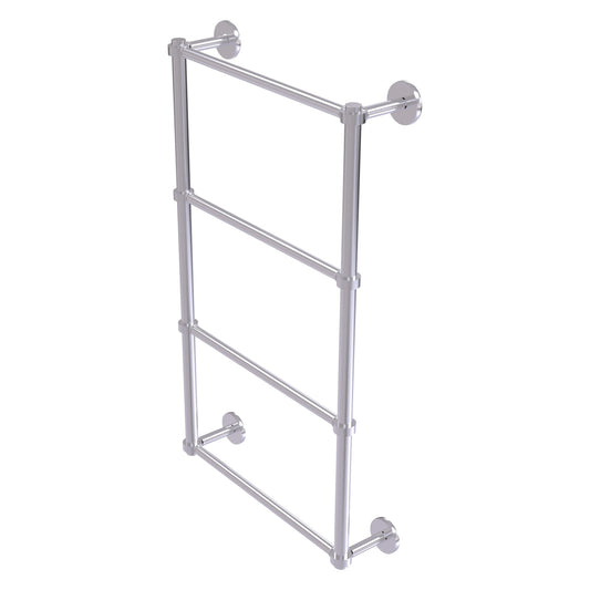 Allied Brass Prestige Skyline 36" x 5" Satin Chrome Solid Brass 4-Tier Ladder Towel Bar