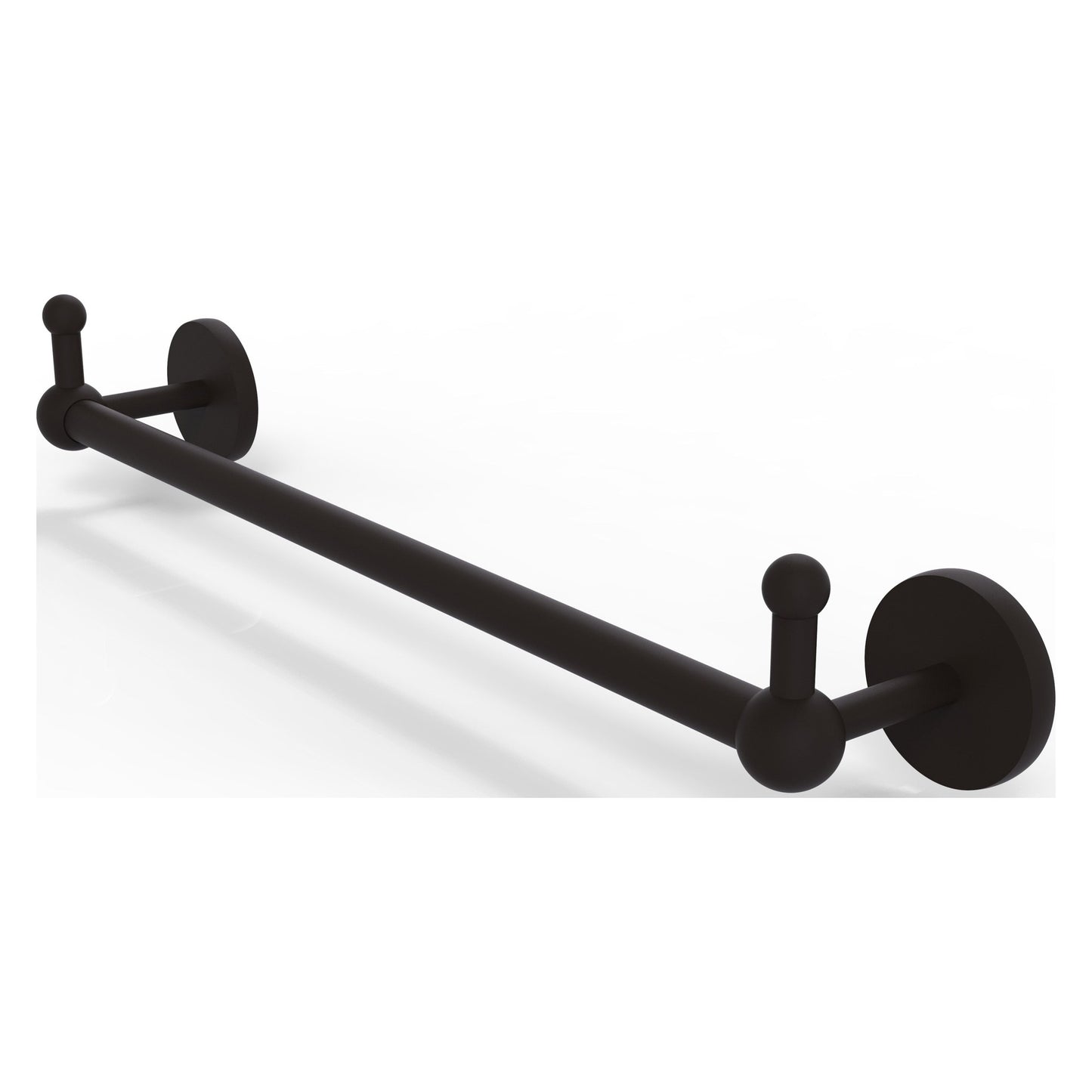 Allied Brass Prestige Skyline 38.25" x 3.8" Oil Rubbed Bronze Solid Brass Towel Bar With Integrated Hooks