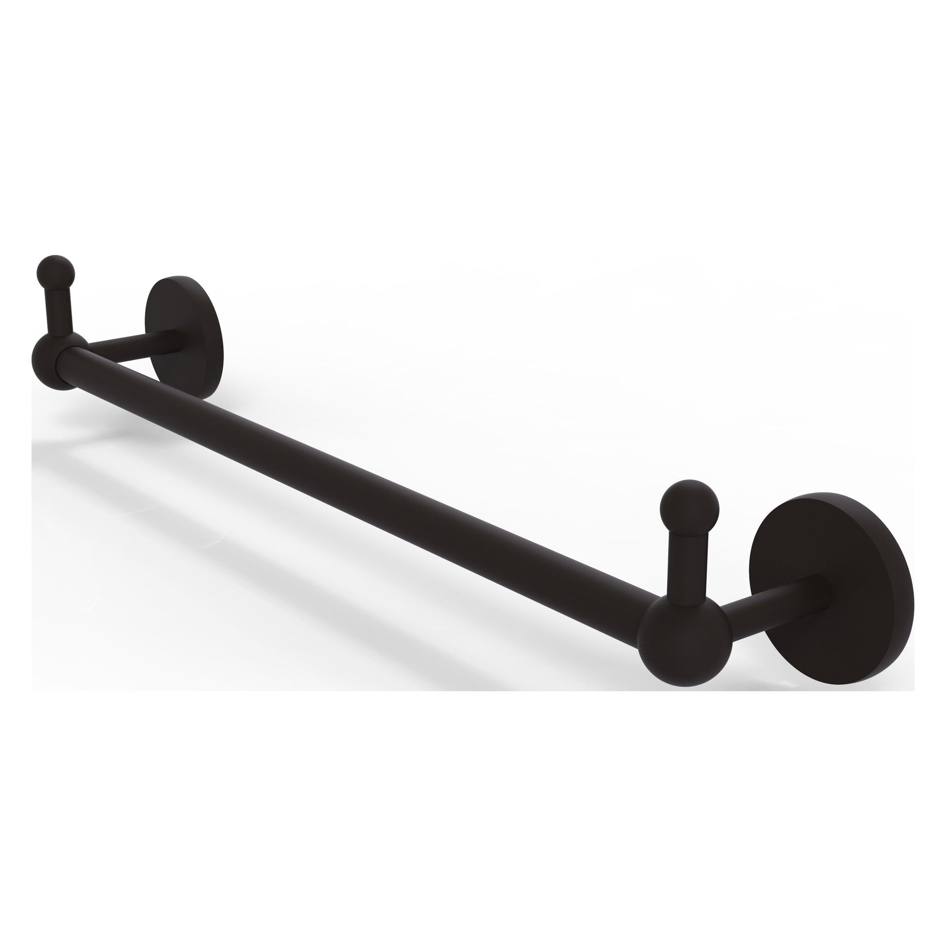 Allied Brass Prestige Skyline 38.25" x 3.8" Oil Rubbed Bronze Solid Brass Towel Bar With Integrated Hooks