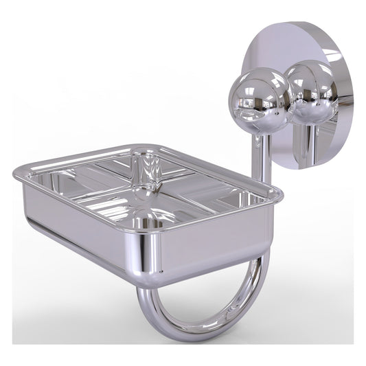 Allied Brass Prestige Skyline 4.5" x 3.5" Polished Chrome Solid Brass Wall-Mounted Soap Dish