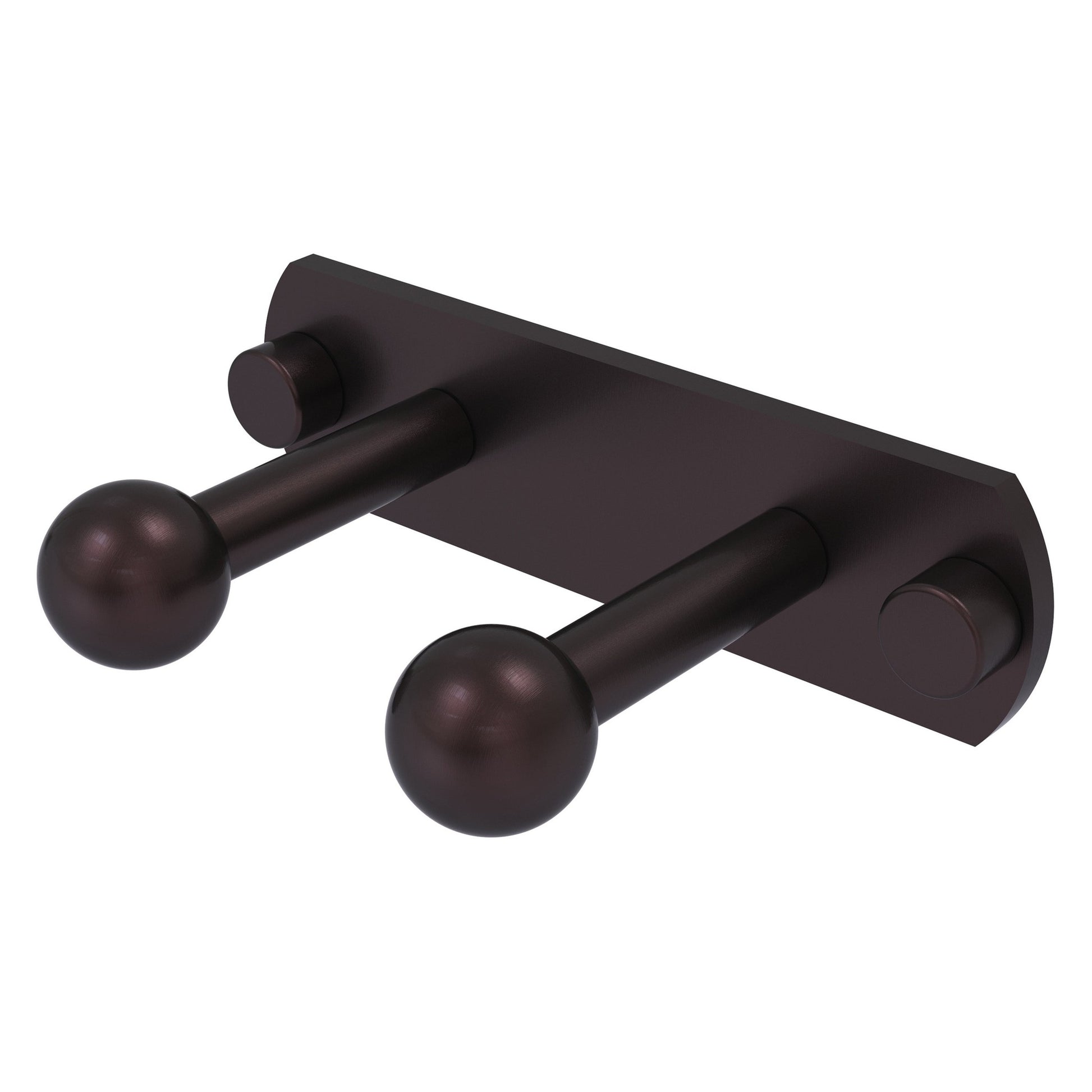 Allied Brass Prestige Skyline 5.5" x 3" Antique Bronze Solid Brass 2-Position Robe Hook