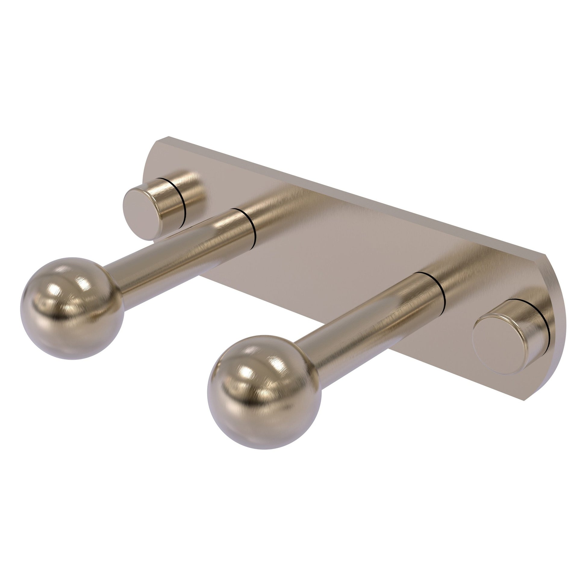 Allied Brass Prestige Skyline 5.5" x 3" Antique Pewter Solid Brass 2-Position Robe Hook