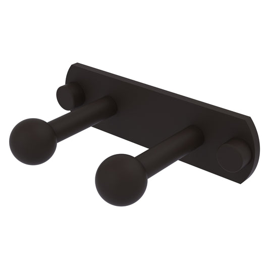 Allied Brass Prestige Skyline 5.5" x 3" Oil Rubbed Bronze Solid Brass 2-Position Robe Hook