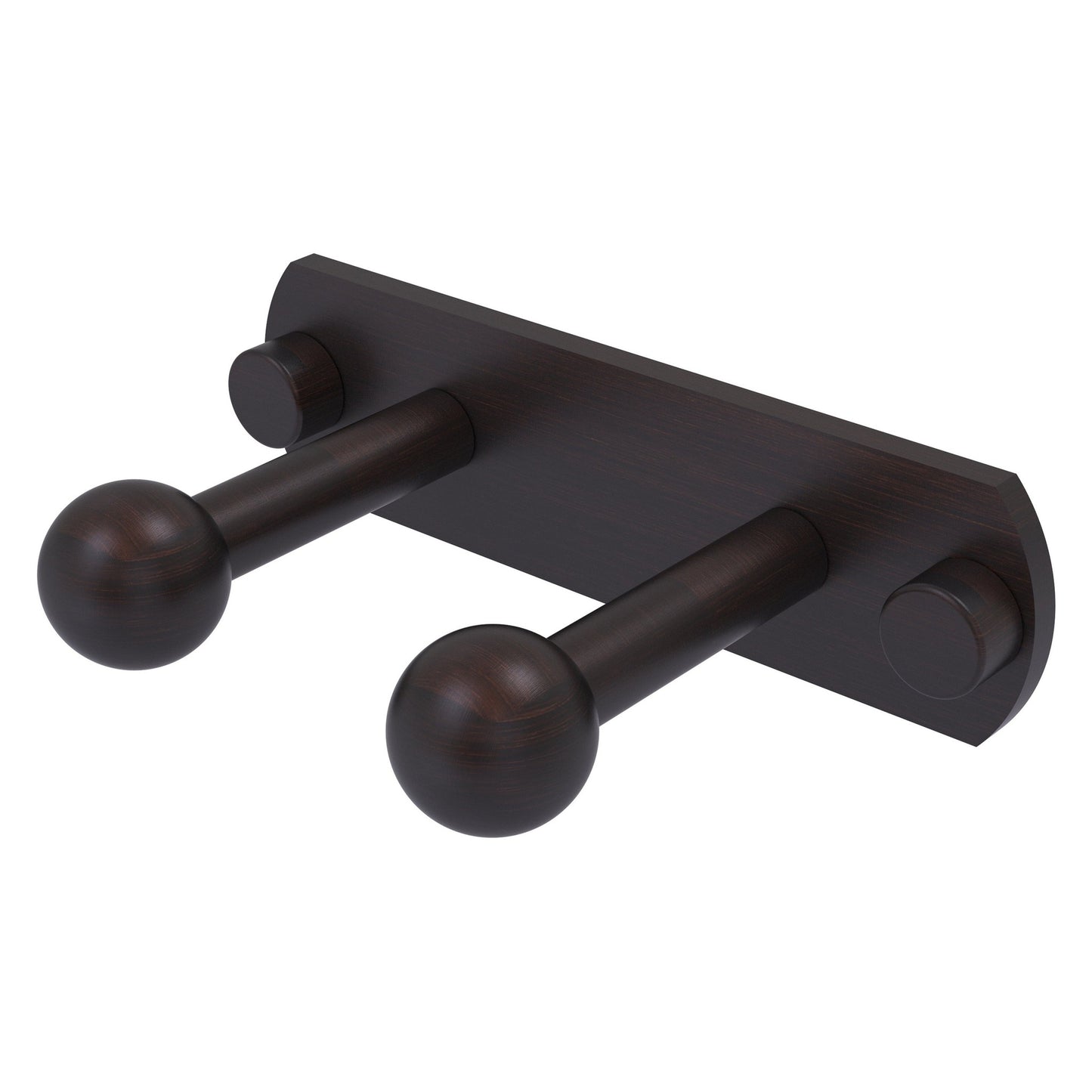 Allied Brass Prestige Skyline 5.5" x 3" Venetian Bronze Solid Brass 2-Position Robe Hook