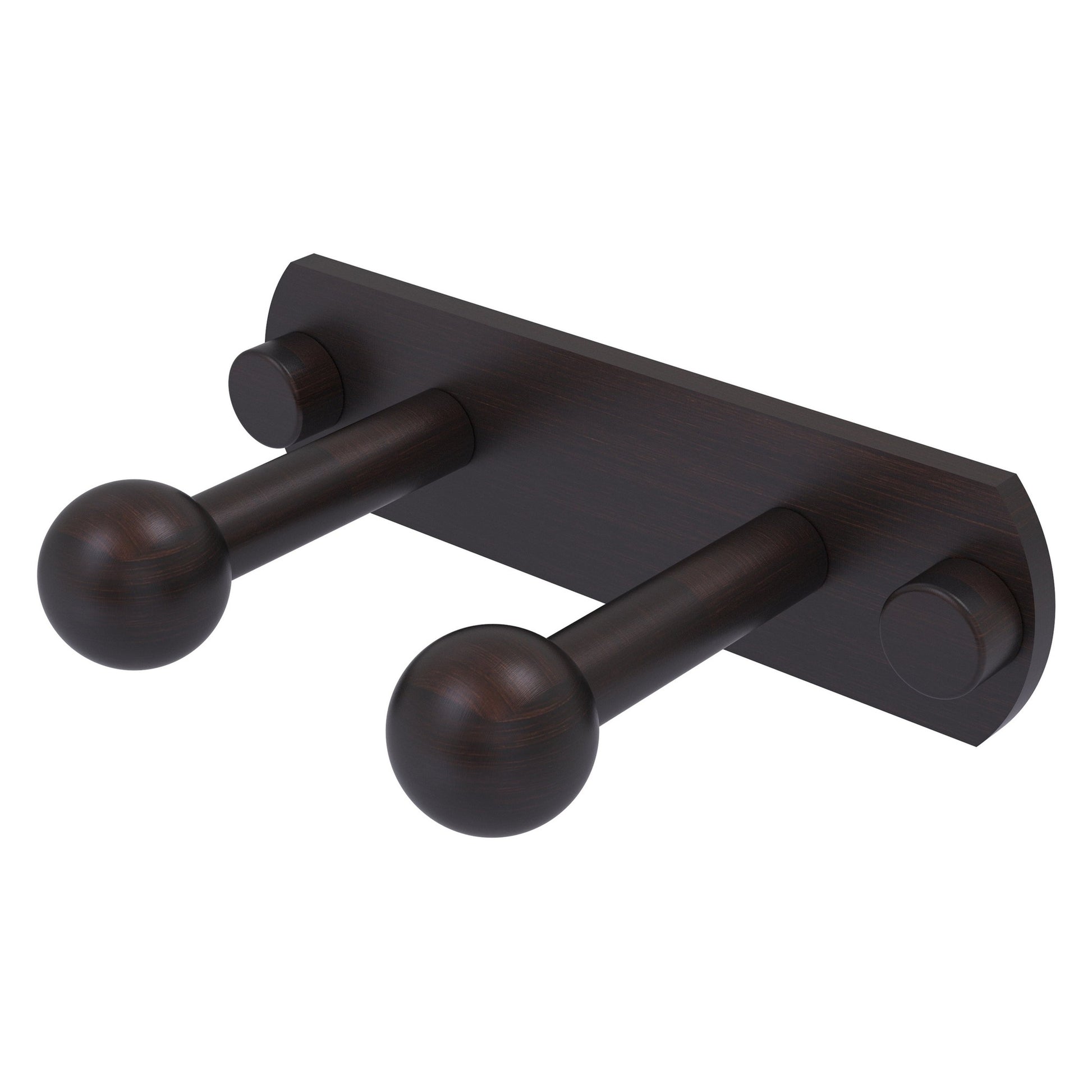 Allied Brass Prestige Skyline 5.5" x 3" Venetian Bronze Solid Brass 2-Position Robe Hook
