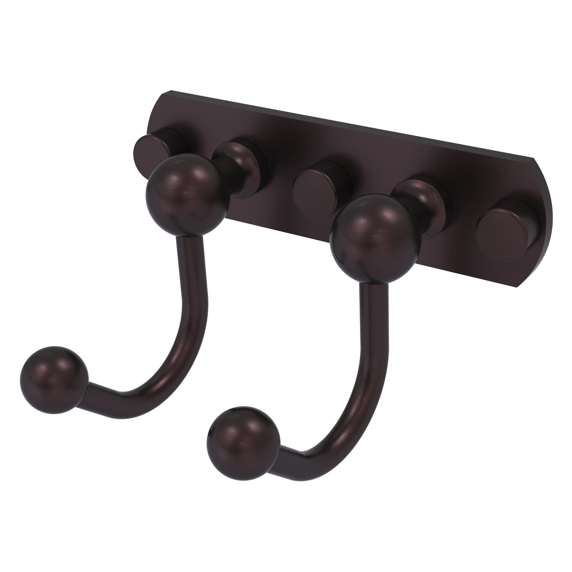Allied Brass Prestige Skyline 5.5" x 4" Antique Bronze Solid Brass 2 Positions Multi Hook