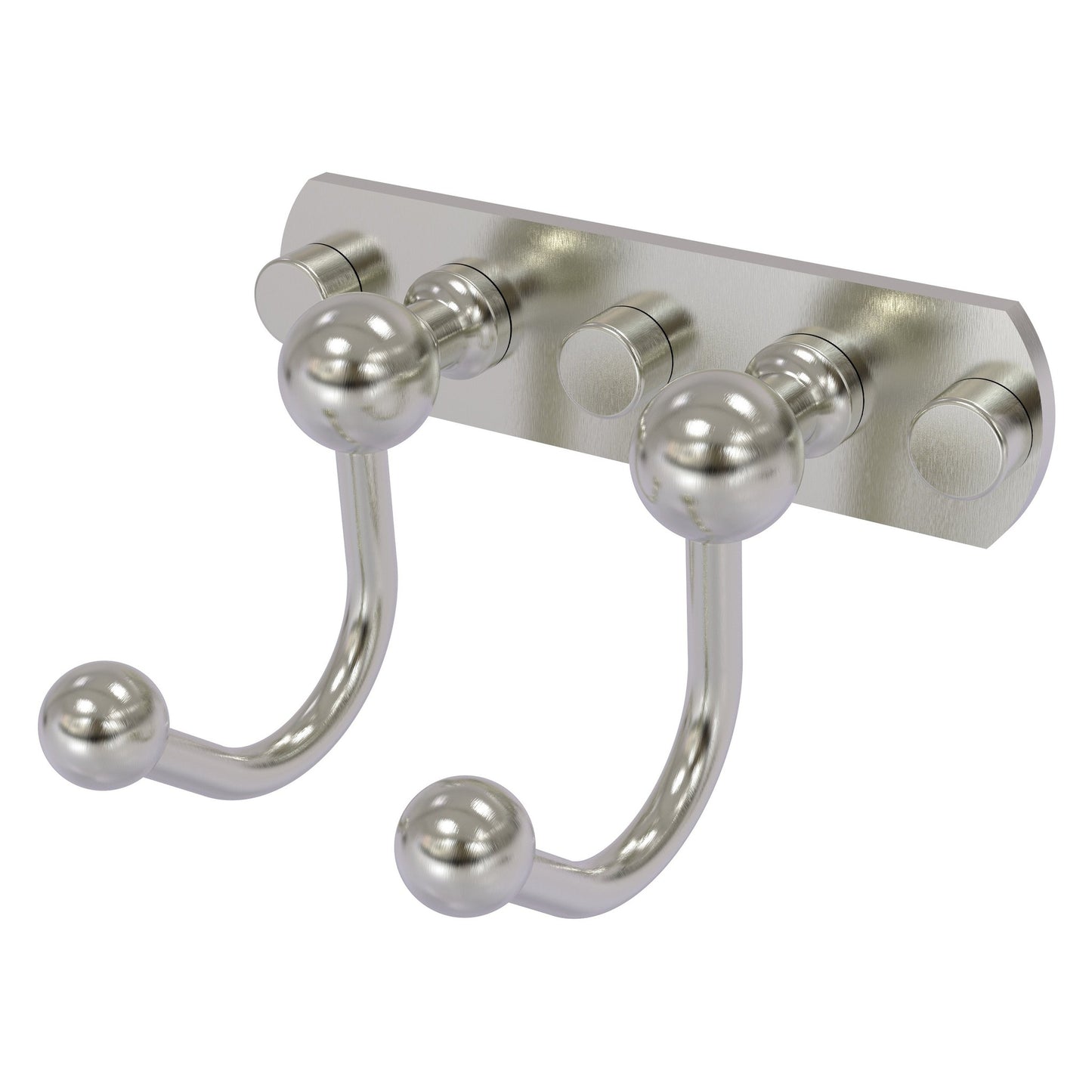Allied Brass Prestige Skyline 5.5" x 4" Satin Nickel Solid Brass 2 Positions Multi Hook