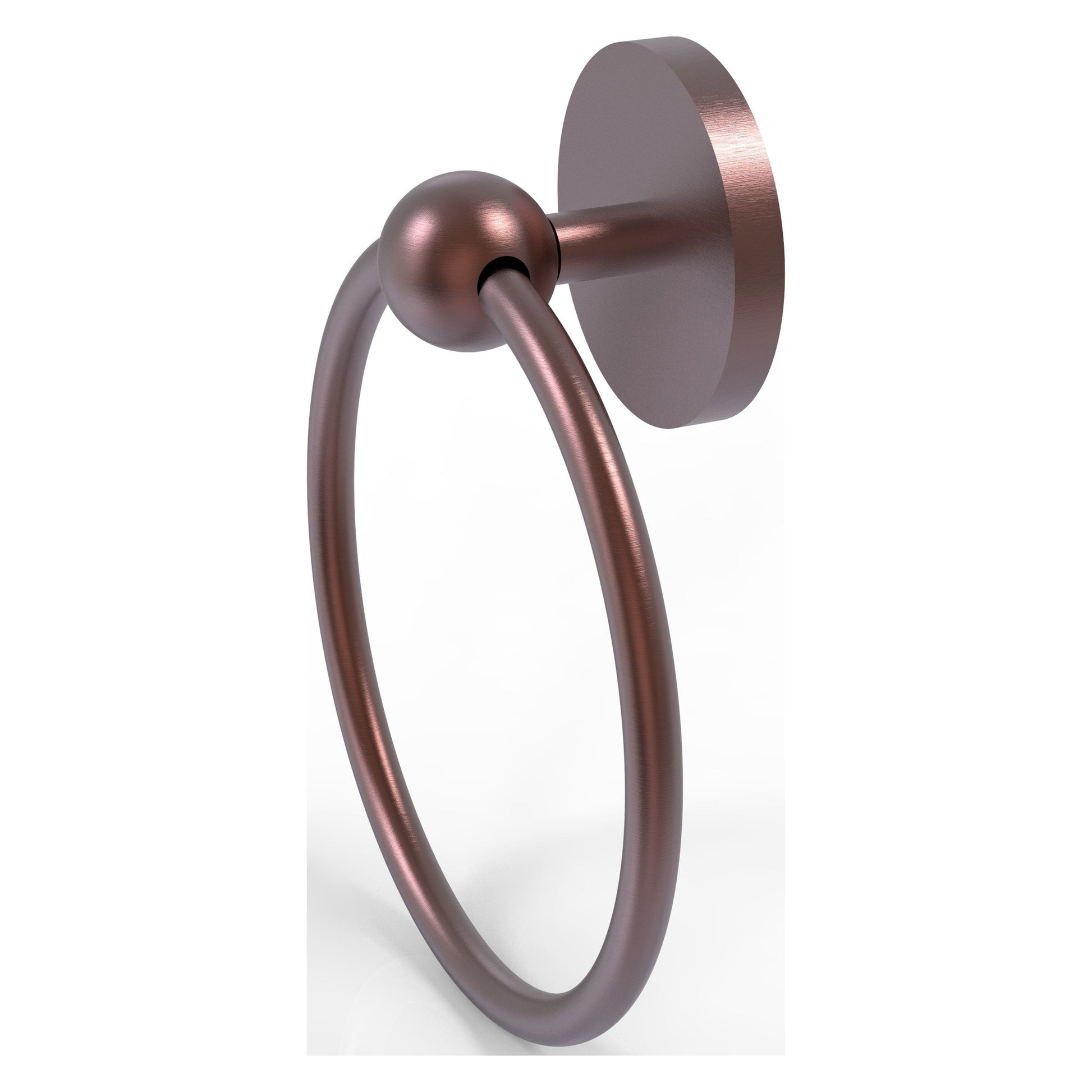 Allied Brass Prestige Skyline 6" x 6" Antique Copper Solid Brass Towel Ring