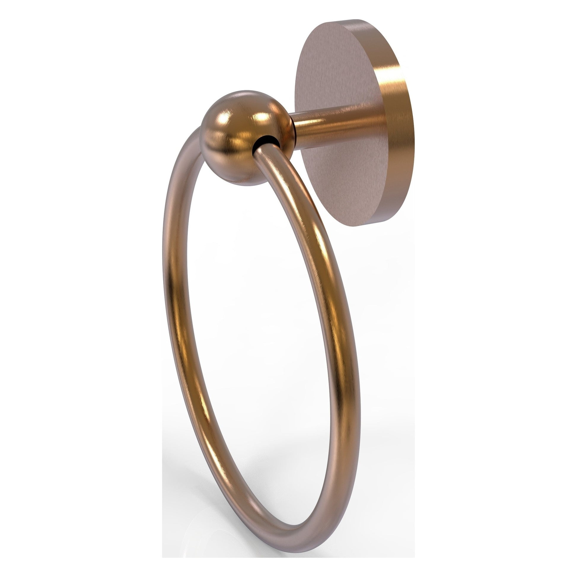 Allied Brass Prestige Skyline 6" x 6" Brushed Bronze Solid Brass Towel Ring