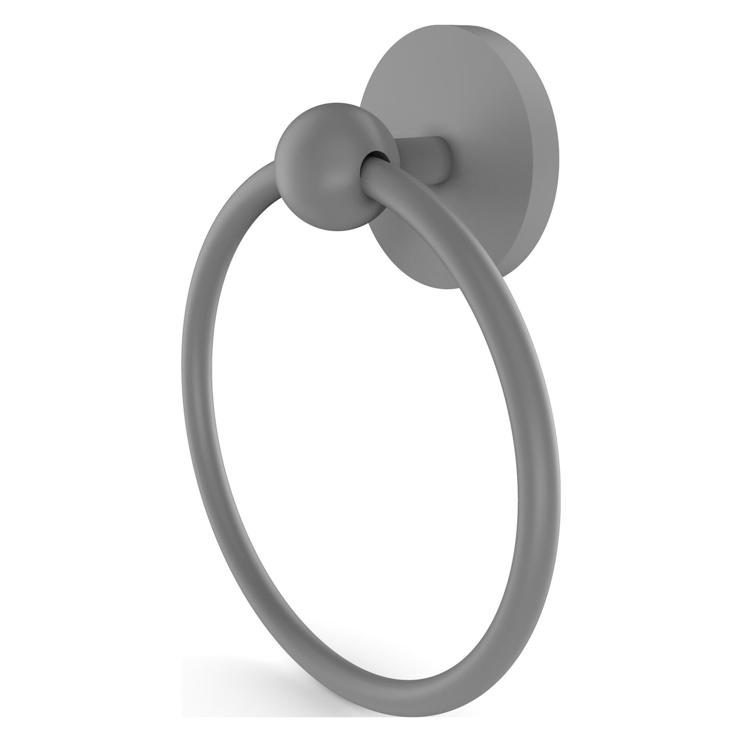Allied Brass Prestige Skyline 6" x 6" Matte Gray Solid Brass Towel Ring