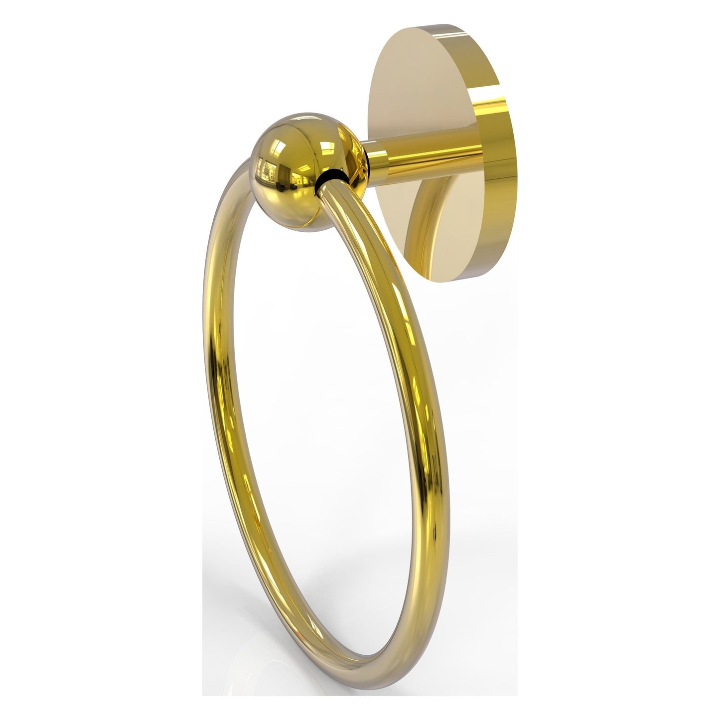 Allied Brass Prestige Skyline 6" x 6" Polished Brass Solid Brass Towel Ring
