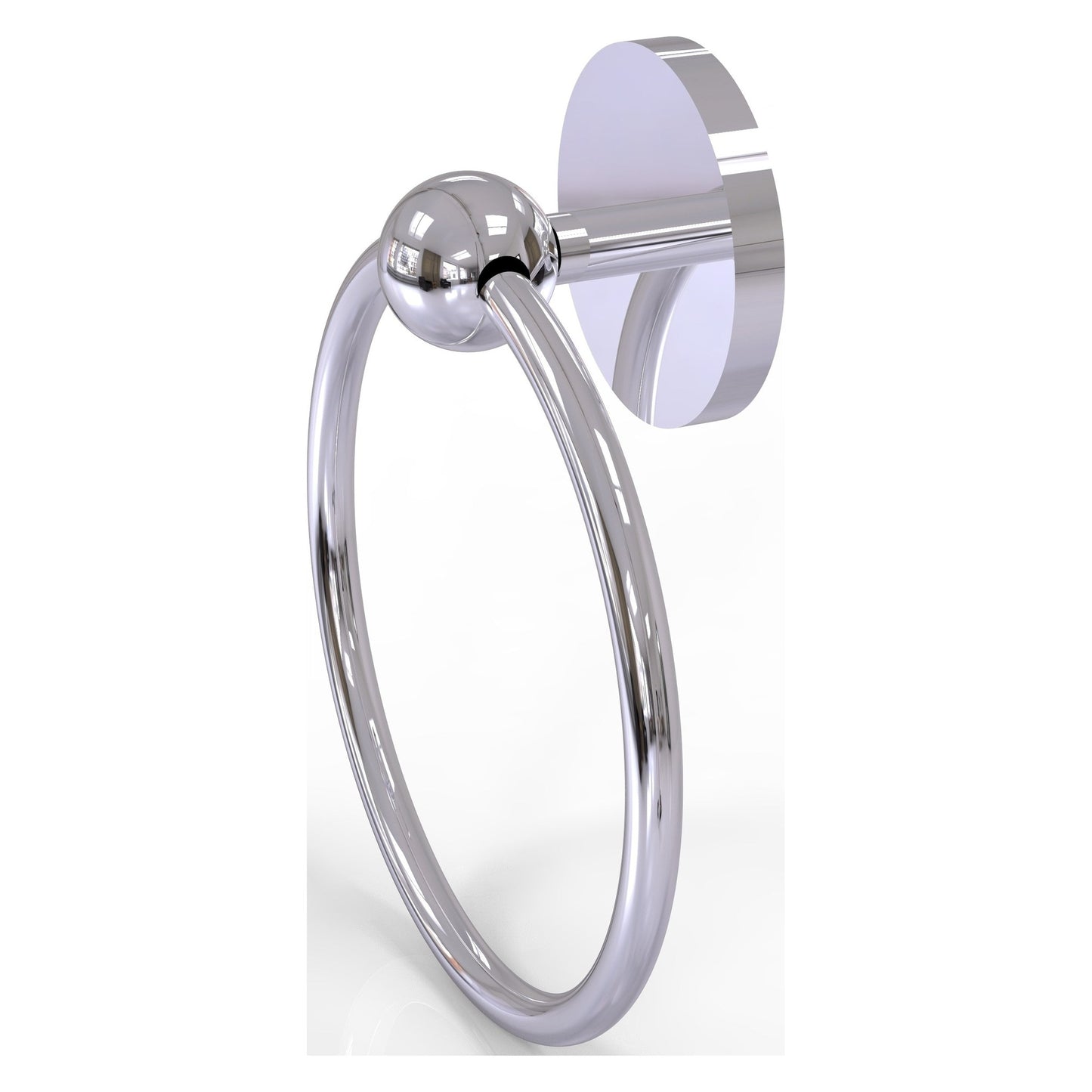 Allied Brass Prestige Skyline 6" x 6" Polished Chrome Solid Brass Towel Ring