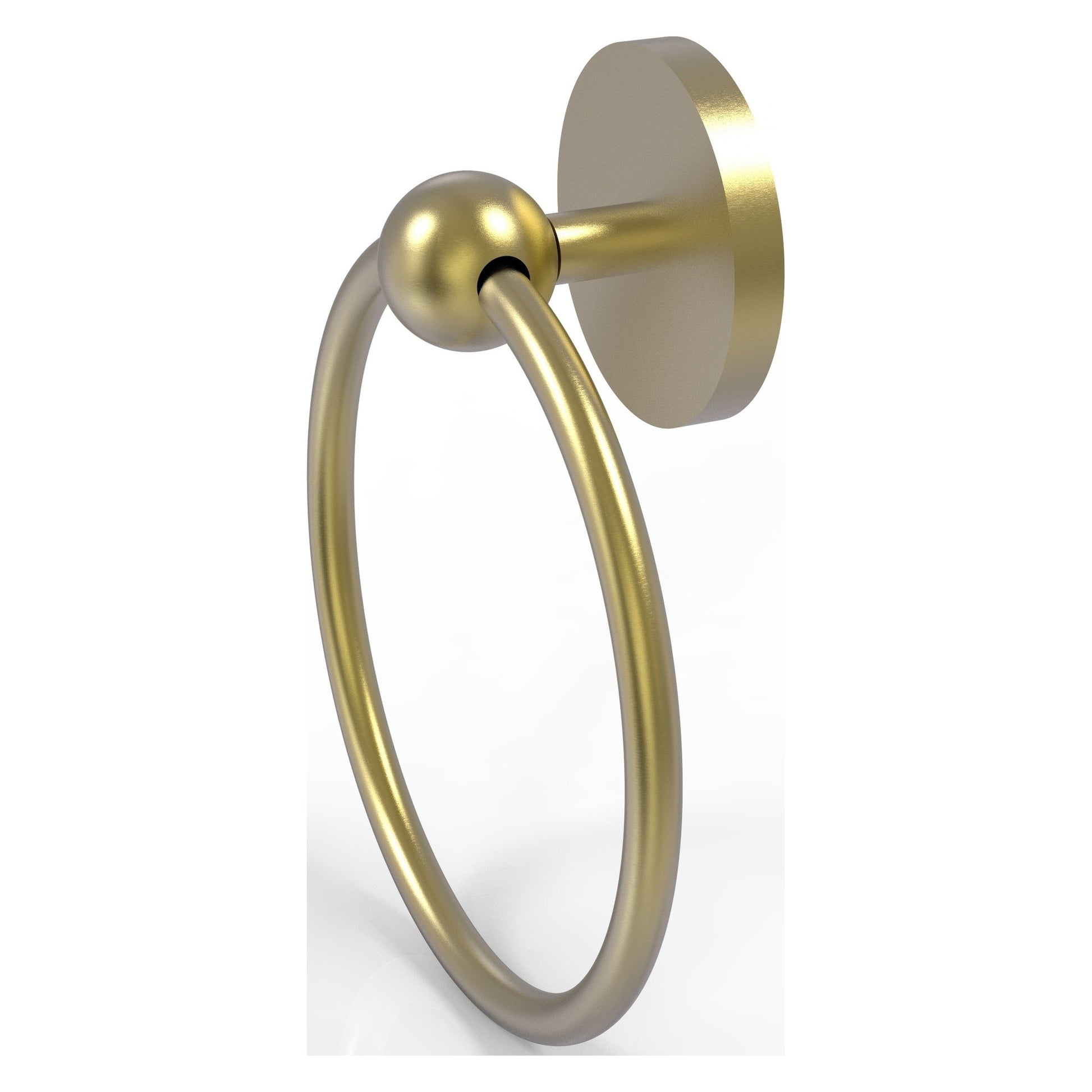 Allied Brass Prestige Skyline 6" x 6" Satin Brass Solid Brass Towel Ring