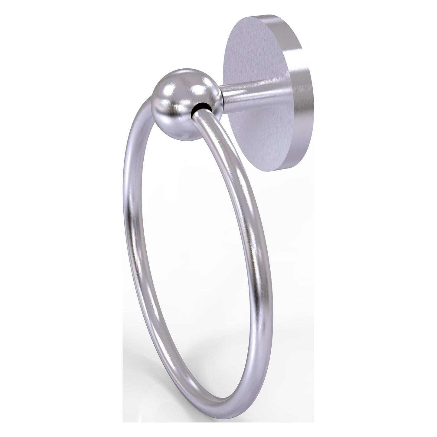 Allied Brass Prestige Skyline 6" x 6" Satin Chrome Solid Brass Towel Ring