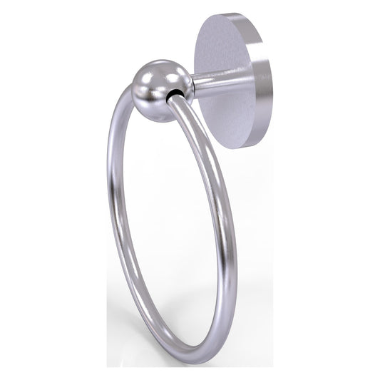 Allied Brass Prestige Skyline 6" x 6" Satin Chrome Solid Brass Towel Ring