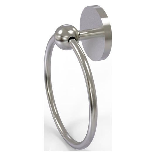 Allied Brass Prestige Skyline 6" x 6" Satin Nickel Solid Brass Towel Ring
