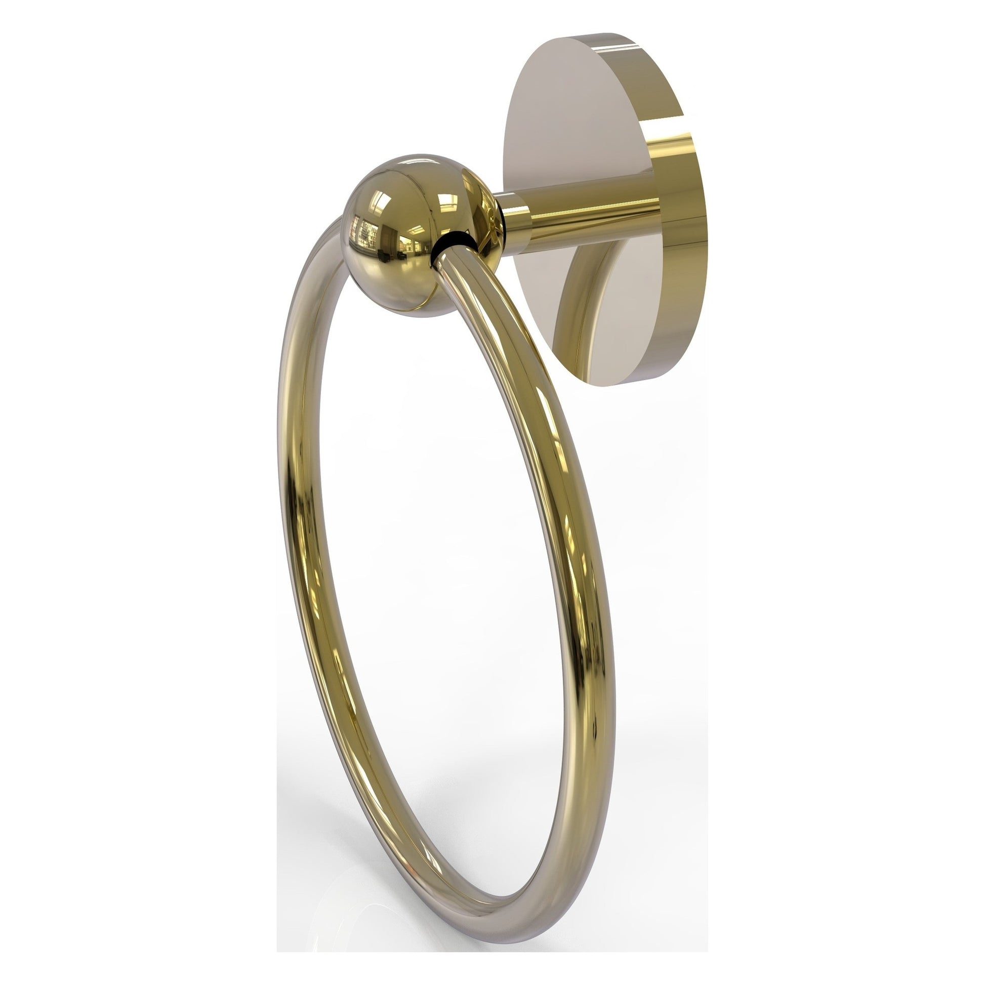 Allied Brass Prestige Skyline 6" x 6" Unlacquered Brass Solid Brass Towel Ring