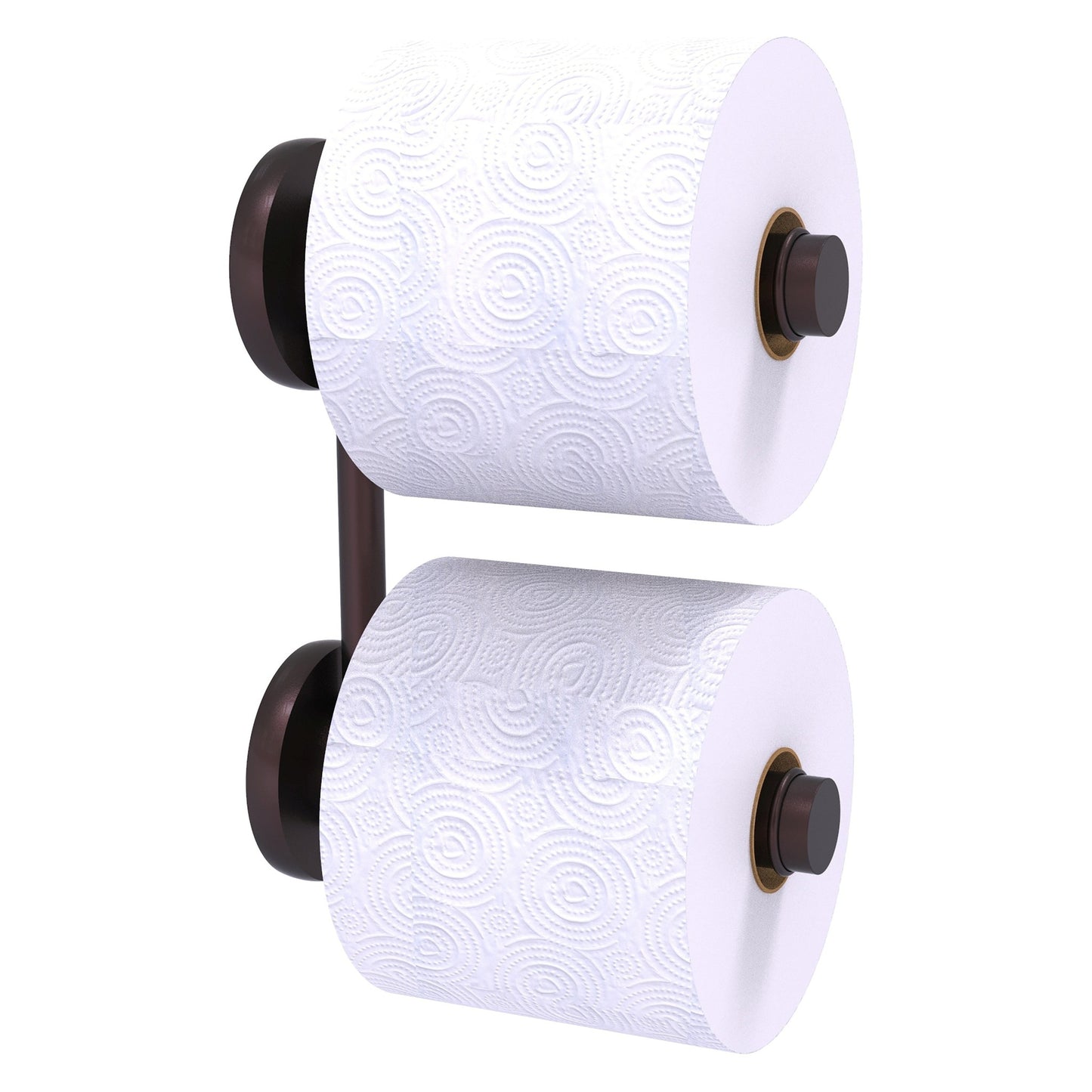 Allied Brass Prestige Skyline 6.1" x 2.64" Antique Bronze Solid Brass 2-Roll Reserve Roll Toilet Paper Holder