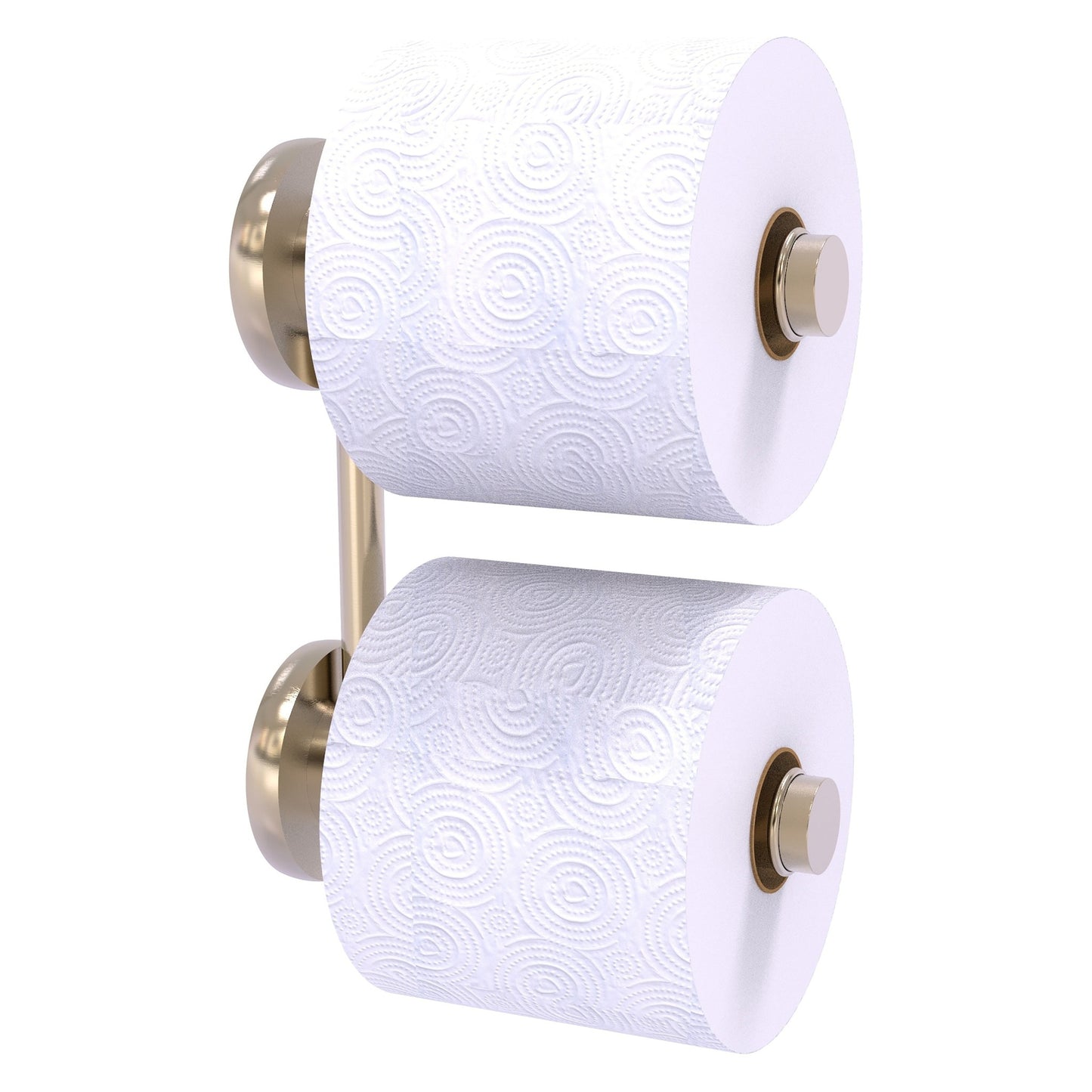 Allied Brass Prestige Skyline 6.1" x 2.64" Antique Pewter Solid Brass 2-Roll Reserve Roll Toilet Paper Holder